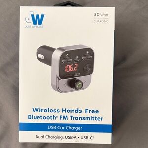 Black Bluetooth FM Transmitter